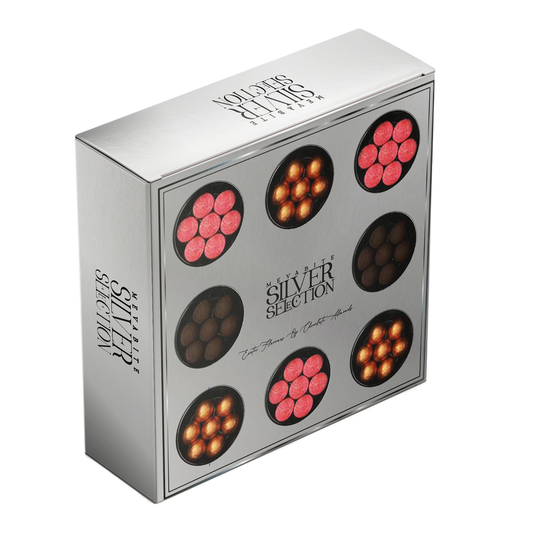 Silver Selection Choco-Coated Nuts - Gift Hamper Box  (400g)