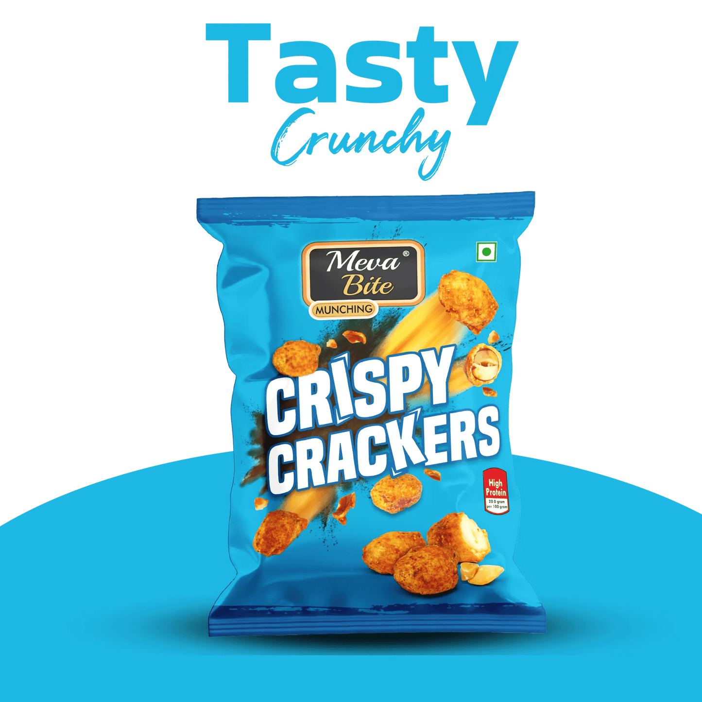 Crispy Crackers, Munching Range, Snack Foods, MevaBite