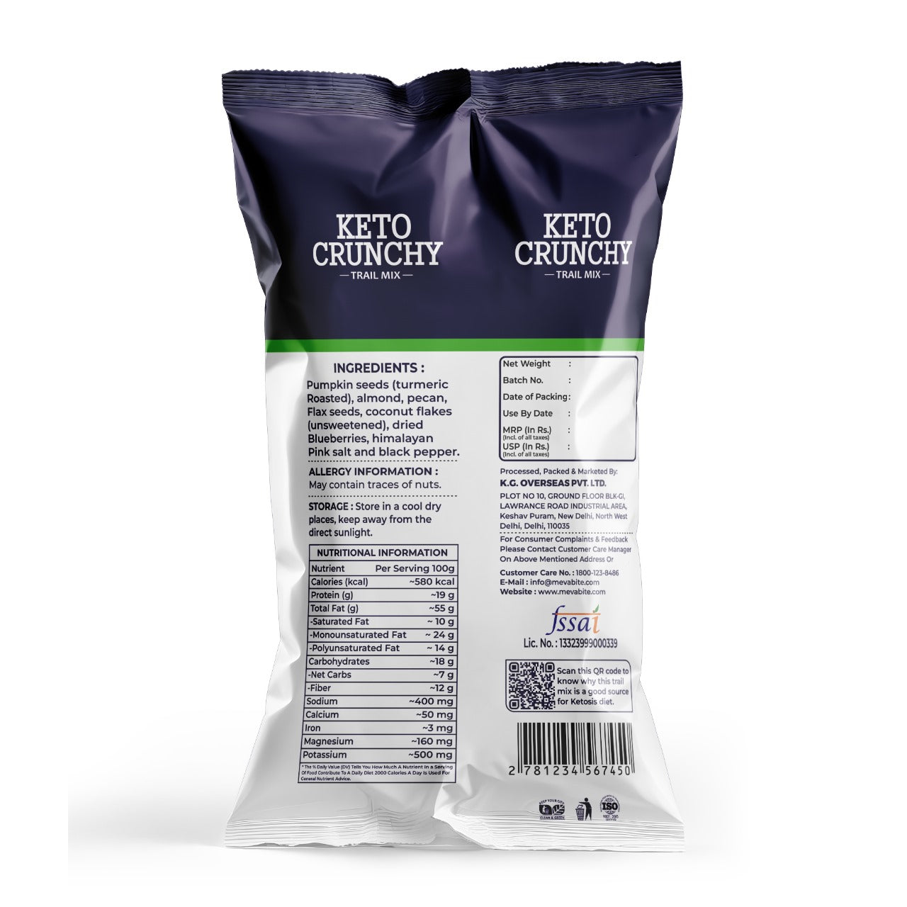 Keto Crunch | Trial Mix - 43g (Pack Of 10)