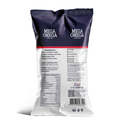 Mega Omega | Trail Mix - 43g (Pack Of 10)