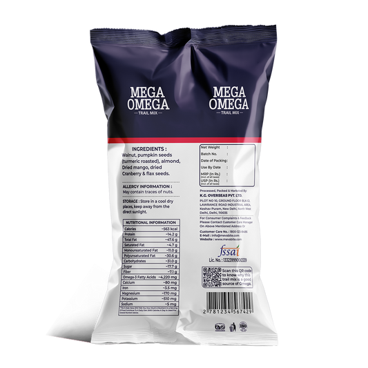 Mega Omega | Trail Mix - 43g (Pack Of 10)