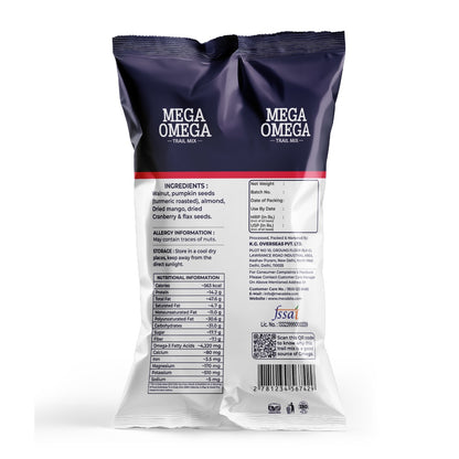 Mega Omega | Trail Mix - 43g (Pack Of 10)