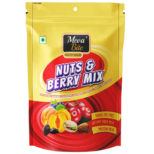 Nuts & Berry Mix Zipper, Dry-Fruit, Trail & Snack Mixes, MevaBite