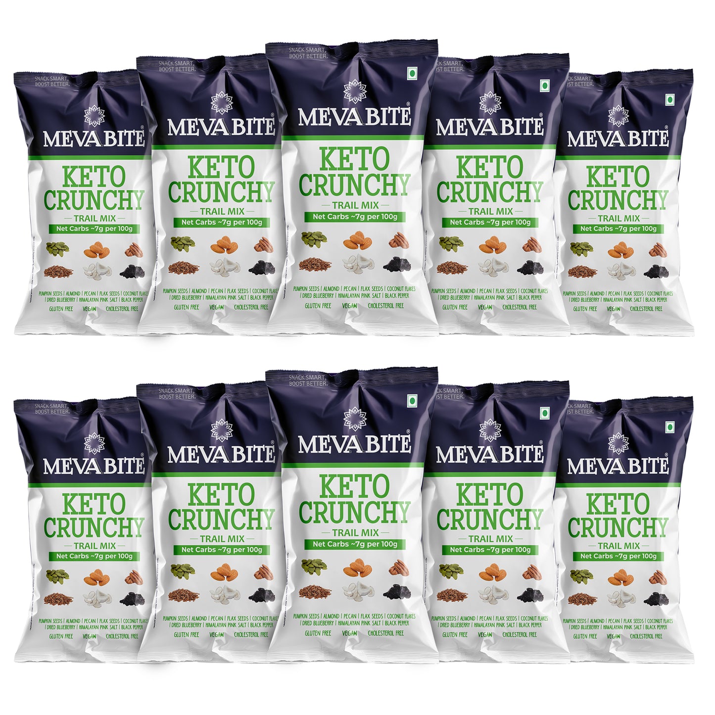 Keto Crunch | Trial Mix - 43g (Pack Of 10)