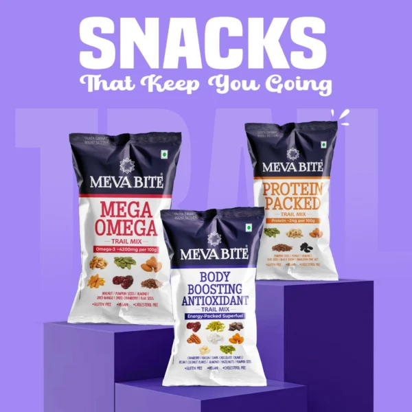 Protein Packed - Body Boosting Antioxidant - Mega Omega 35g Each Trail Mix Combo - Image 6