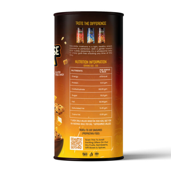 Cheddar Cheese Makhana 80gm Jar - Image 4